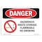 Signmission OSHA Danger Sign, 5" Height, 7" Width, Hazardous Waste Storage Flammable No Smoking, Landscape OS-DS-D-57-L-1322 - alternate 1